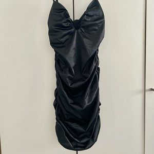 Black Satin Dress
